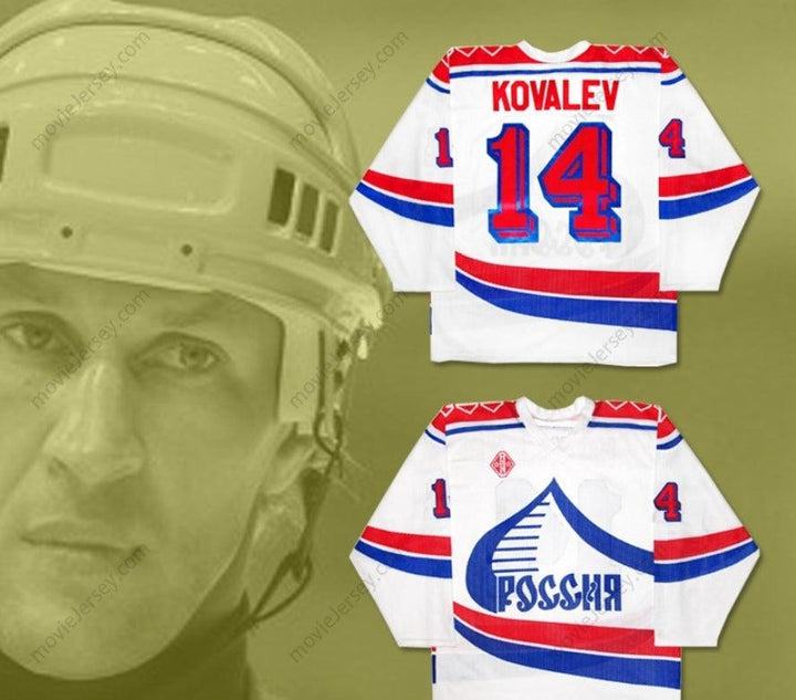 Personalizado Cualquier Nombre Número 1992 Equipo Nacional Ruso Alexi Kovalev Réplica Camiseta de Hockey Nueva Cosida con Letras S-6XL