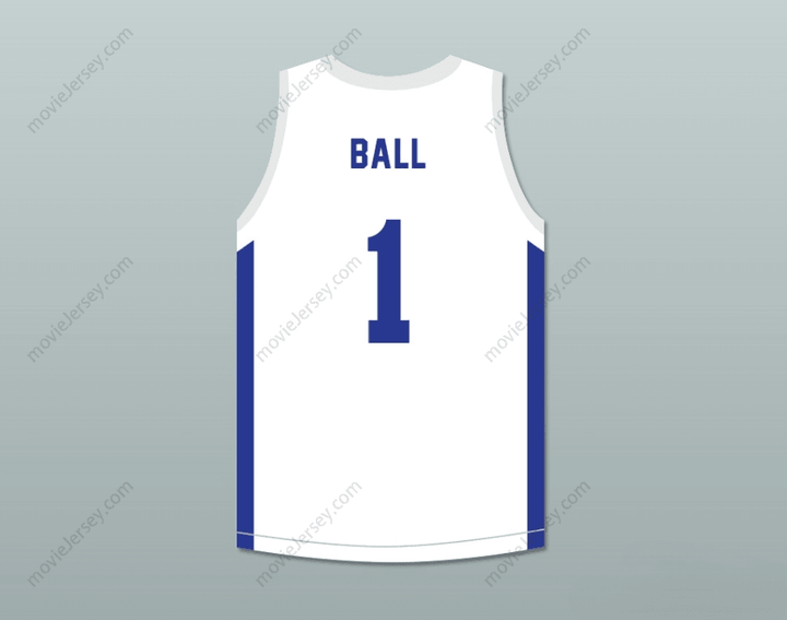 CUSTOM ANY Name Number LAMELO BALL 1 SPIRE WHITE BASKETBALL JERSEY Top Stitched S-6XL