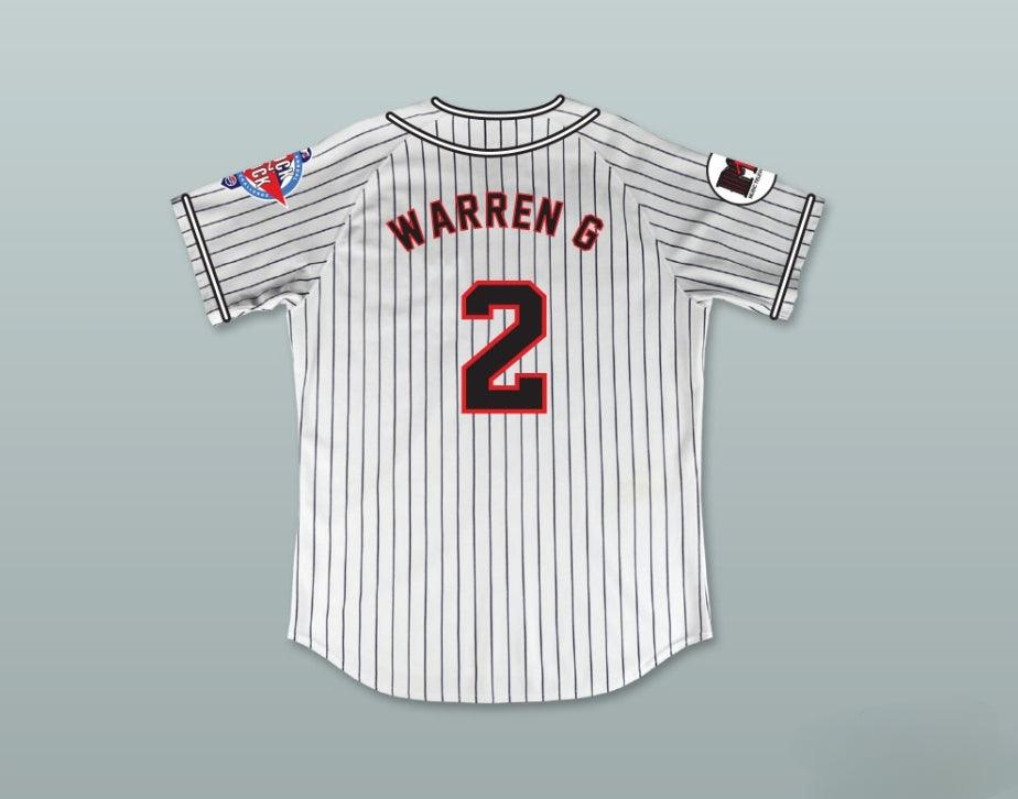 Personalizada cualquier nombre número WARREN G 2 HOMEBOYS CAMISETA DE BÉISBOL DE RAYAS 6º DESAFÍO ANUAL DE SÓFTBOL ROCK N' JOCK 1995 Costuras superiores S-6XL