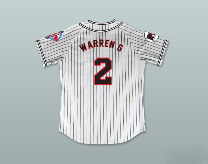 Personalizada cualquier nombre número WARREN G 2 HOMEBOYS CAMISETA DE BÉISBOL DE RAYAS 6º DESAFÍO ANUAL DE SÓFTBOL ROCK N' JOCK 1995 Costuras superiores S-6XL