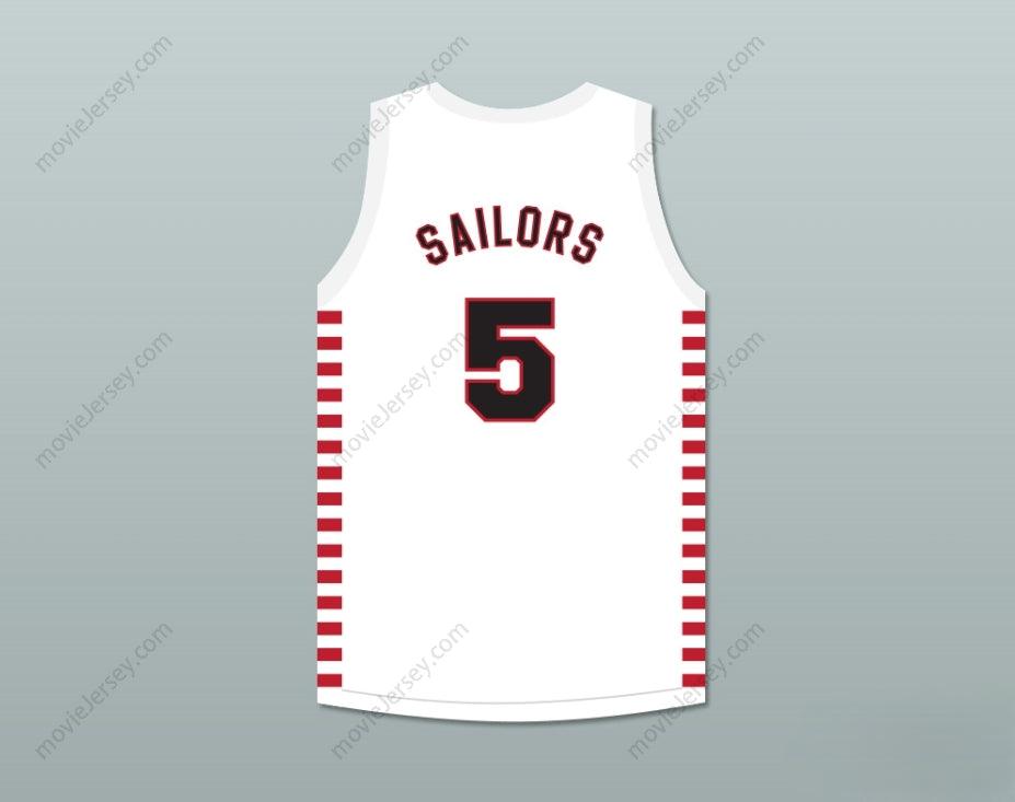 PERSONALIZADO Cualquier Nombre Número KENNY SAILORS 5 PROVIDENCE STEAMROLLERS BALONCESTO JERSEY Camiseta Cosida S-6XL