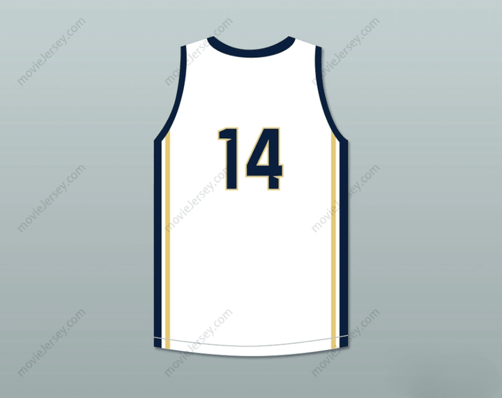 CUSTOM ANY Name Number PLAYER 14 WHITNALL HIGH SCHOOL FALCONS WHITE BASKETBALL JERSEY 2 Top Stitched S-6XL