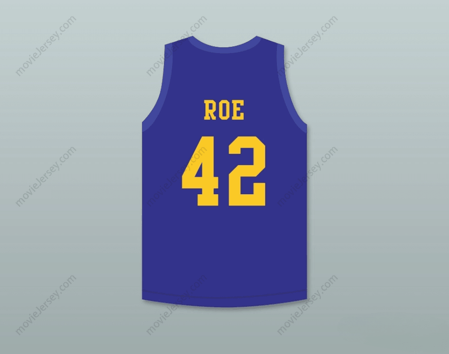 CUSTOM ANY Name Number MATT NOVER RICKY ROE 42   BLUE BASKETBALL JERSEY WITH BLUE CHIPS PATCH Top Stitched S-6XL