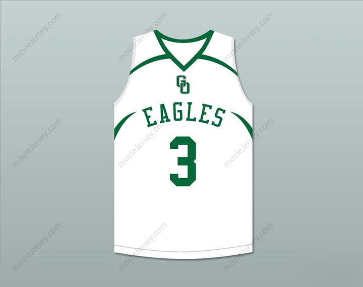 PERSONALIZA CUALQUIER Nombre Número CJ MCCOLLUM 3 CAMISETA DE BALONCESTO BLANCA DE GLENOAK HIGH SCHOOL Costuras S-6XL