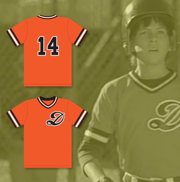 Camiseta de béisbol personalizada con nombre y número JEFFREY 'COLT' DOUGLAS 14 DRAGONS, 3 NINJAS KICK BACK, con costuras superiores, tallas S-6XL
