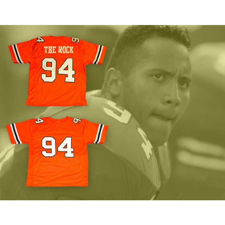 CUSTOM ANY Name Number DWAYNE JOHNSON 94 COLLEGE CAREER Football Jersey Top Stitched S-6XL