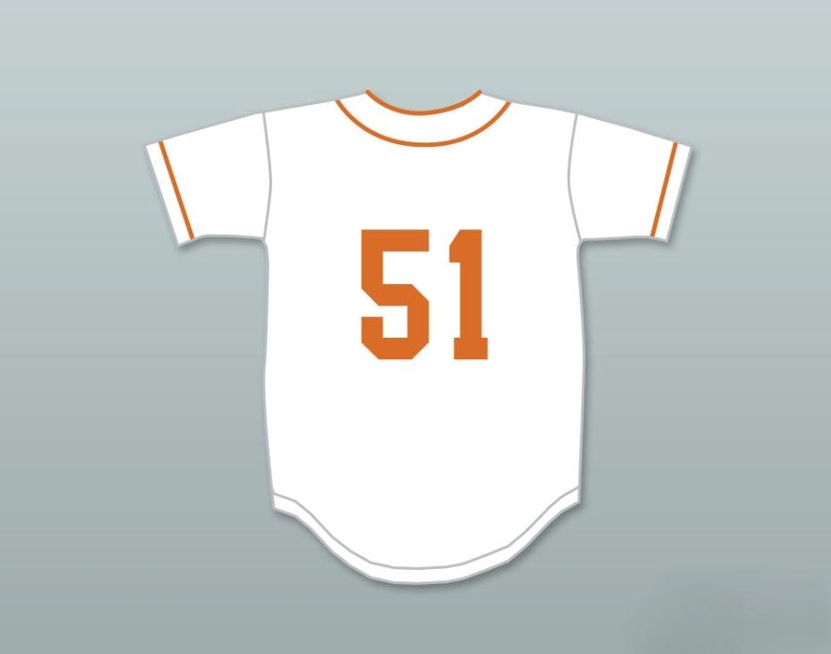Camiseta de béisbol blanca personalizada con cualquier nombre y número TREVOR HOFFMAN 51 BELLFLOWER LITTLE LEAGUE, 1 unidad, cosida a máquina, tallas S-6XL