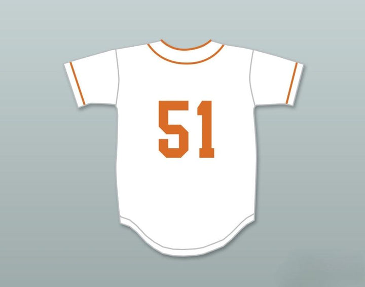 Camiseta de béisbol blanca personalizada con cualquier nombre y número TREVOR HOFFMAN 51 BELLFLOWER LITTLE LEAGUE, 1 unidad, cosida a máquina, tallas S-6XL