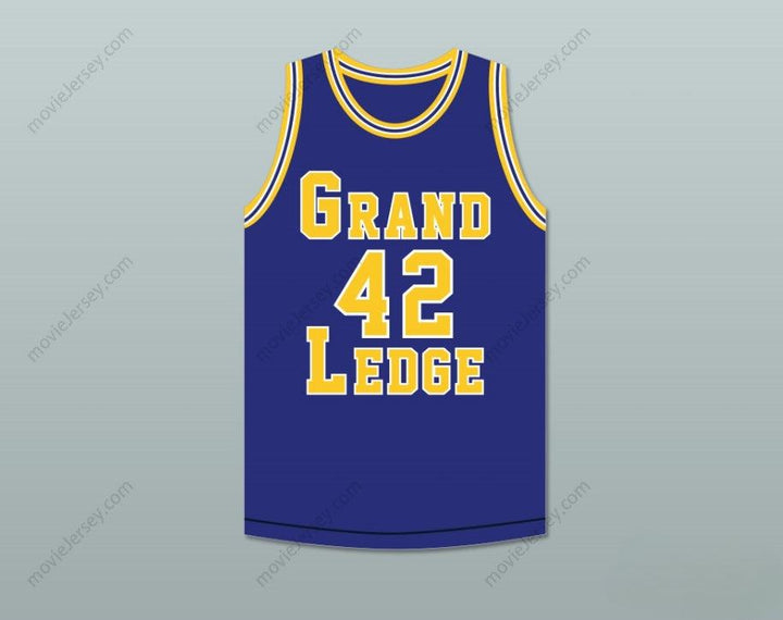 PERSONALIZA cualquier nombre y número AL HORFORD 42 GRAND LEDGE HIGH SCHOOL COMETS CAMISETA DE BALONCESTO AZUL MARINO 1 Top Cosido S-6XL