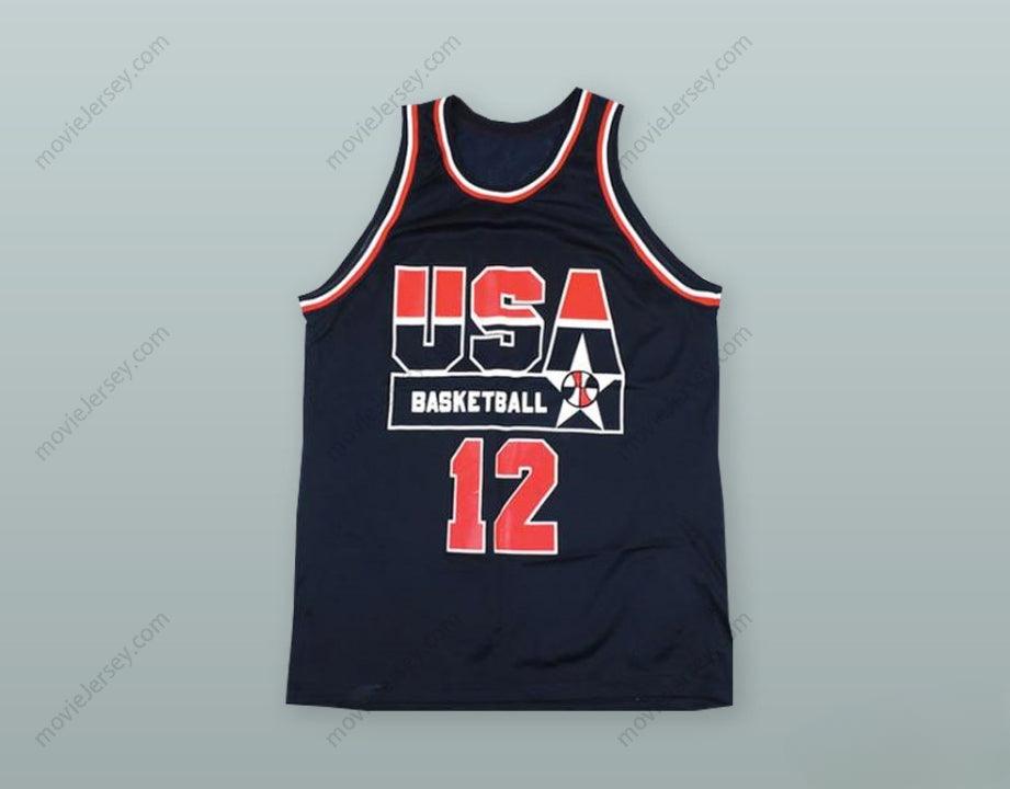PERSONALIZADO Cualquier Nombre Número DOMINIQUE WILKINS 12 Camiseta Baloncesto EEUU Cosida Tallas S-6XL