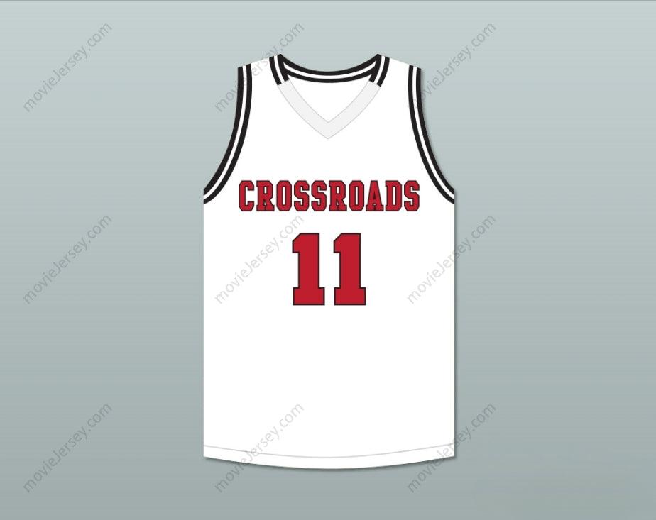 CUSTOM ANY Name Number SHAREEF O'NEAL 11 CROSSROADS SCHOOL ROADRUNNERS WHITE BASKETBALL JERSEY 1 Top Stitched S-6XL