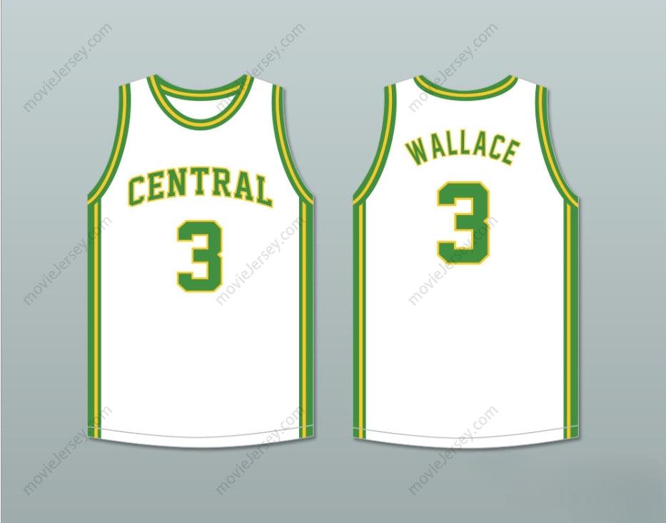 CUSTOM ANY Name Number BEN WALLACE 3 CENTRAL HIGH SCHOOL HAYNEVILLE LIONS WHITE BASKETBALL JERSEY Top Stitched S-6XL