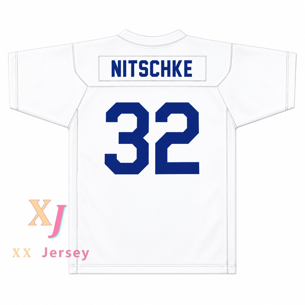 Custom Ray Nitschke 32 Proviso East High School Pirates Royal Football Jersey