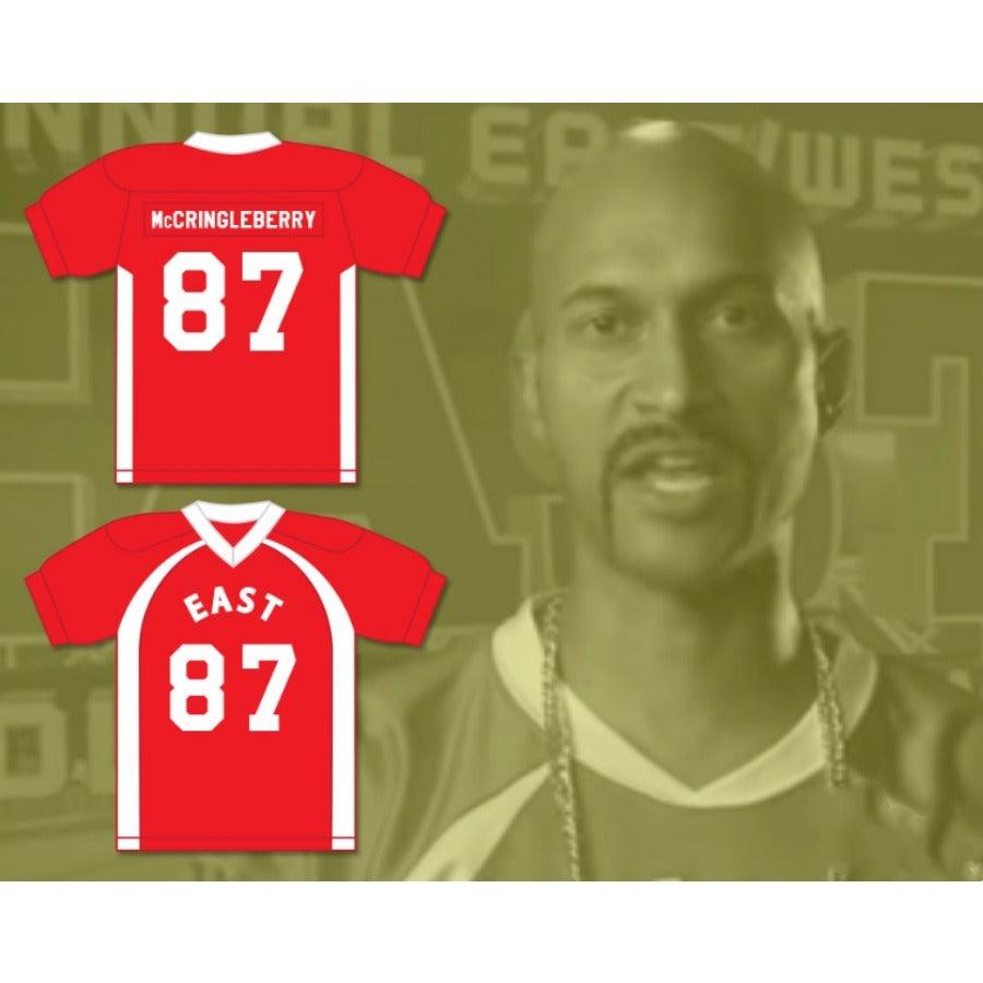 PERSONALIZA CUALQUIER Nombre Número HINGLE MCCRINGLEBERRY 87 CAMISETA DE FÚTBOL EAST KEY PEELE Cosida S-6XL