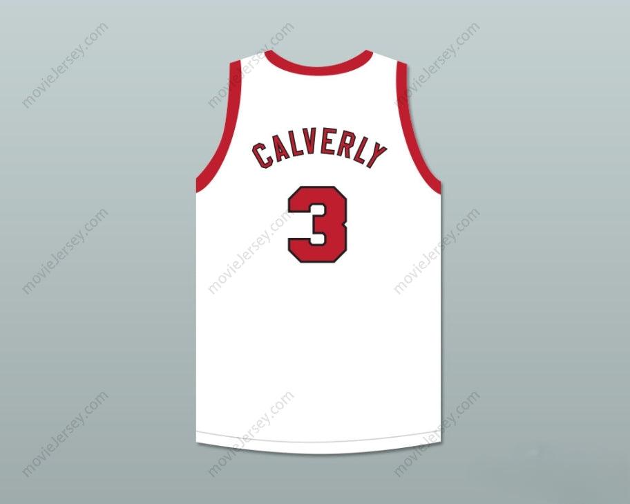 CAMISETA DE BALONCESTO BLANCA PERSONALIZADA CUALQUIER Nombre Número ERNIE CALVERLEY 3 PROVIDENCE STEAMROLLERS 4 Costura Superior Tallas S-6XL