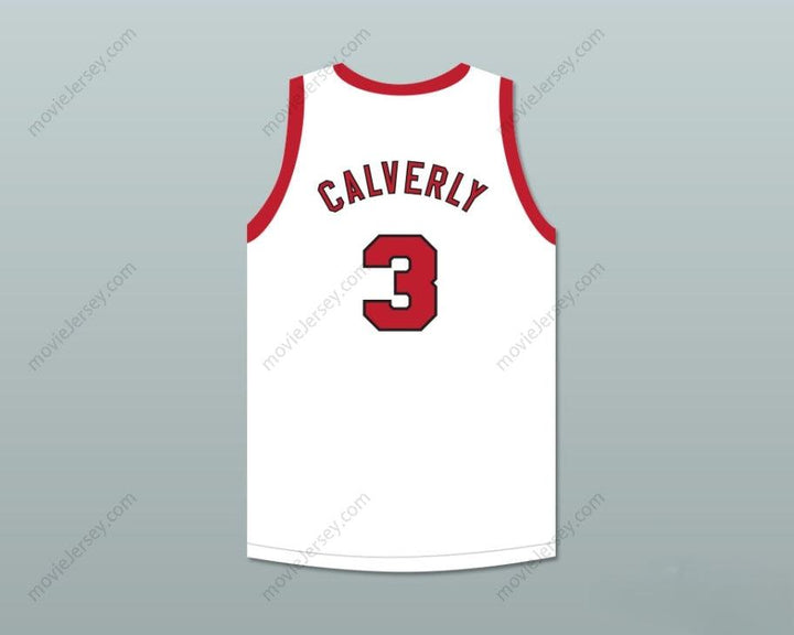 CAMISETA DE BALONCESTO BLANCA PERSONALIZADA CUALQUIER Nombre Número ERNIE CALVERLEY 3 PROVIDENCE STEAMROLLERS 4 Costura Superior Tallas S-6XL
