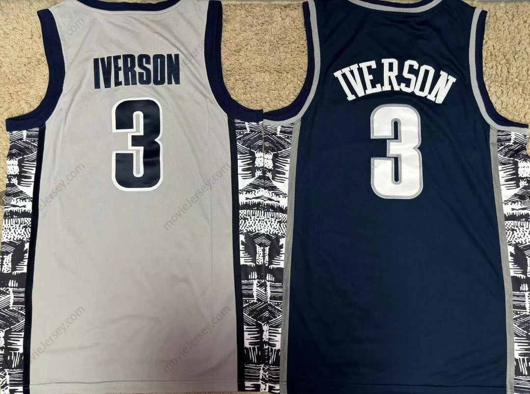 Camiseta de baloncesto retro cosida de Allen Iverson #3 Bethel High School