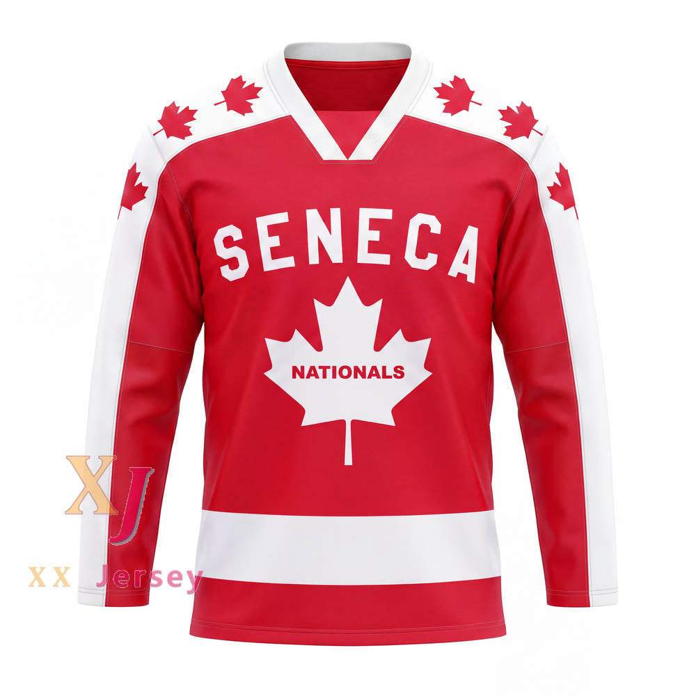 Custom Any Name Number Wayne Gretzky 9 Seneca Nationals Hockey Jersey Metro Junior B Hockey League Top Stitched S-6XL