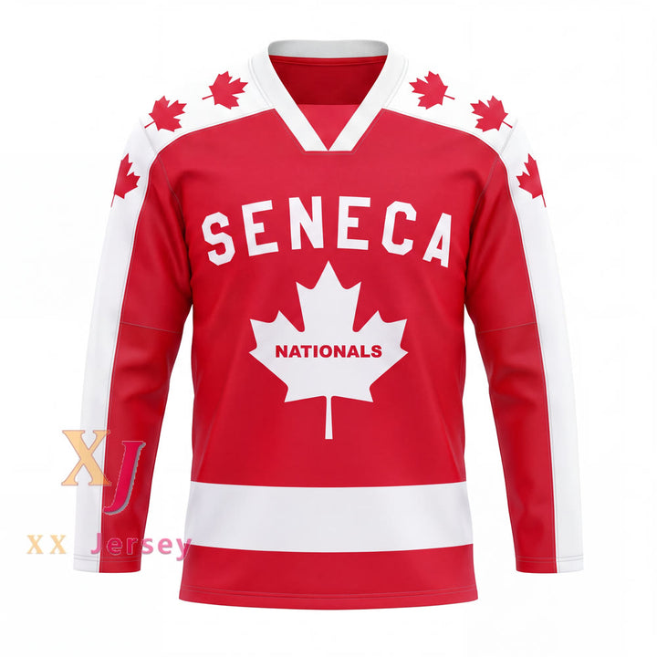 Custom Any Name Number Wayne Gretzky 9 Seneca Nationals Hockey Jersey Metro Junior B Hockey League Top Stitched S-6XL