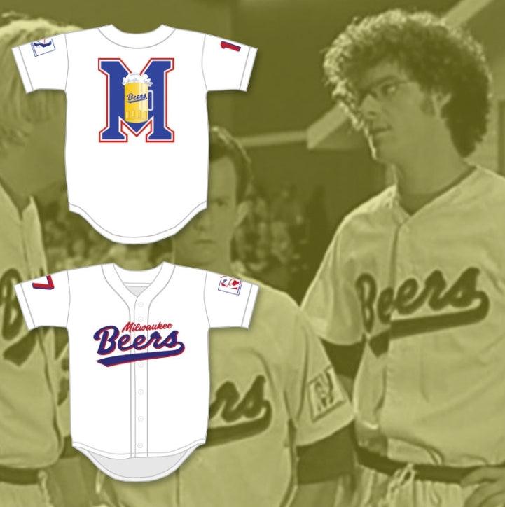 Camiseta de béisbol blanca de lujo con el logotipo de DOUG REMER 17 BEERS, personalizable con cualquier nombre y número, bordada, tallas S-6XL