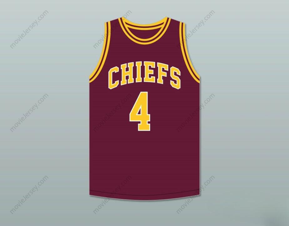 PERSONALIZA CUALQUIER Nombre Número JOE DUMARS 4 CAMISETA DE BALONCESTO MARRÓN CENTRAL HIGH SCHOOL CHIEFS 1 Doble Costura S-6XL