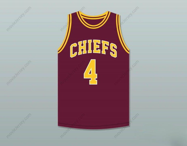 PERSONALIZA CUALQUIER Nombre Número JOE DUMARS 4 CAMISETA DE BALONCESTO MARRÓN CENTRAL HIGH SCHOOL CHIEFS 1 Doble Costura S-6XL