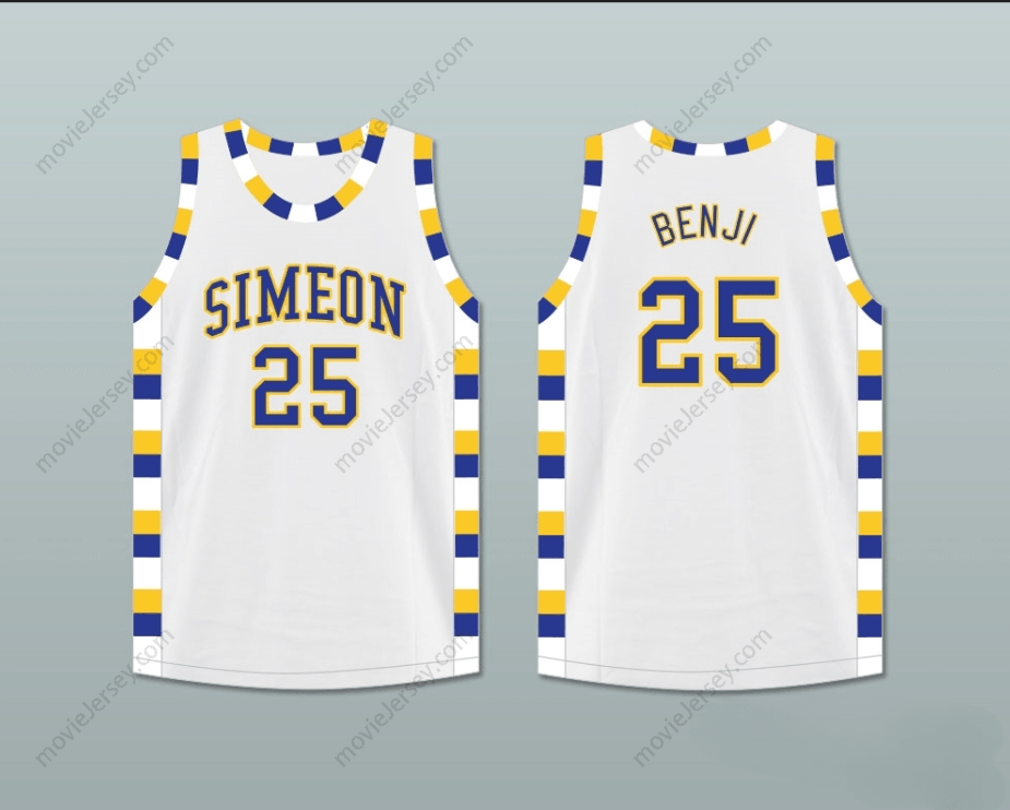 CUSTOM ANY Name Number BEN 'BENJI' WILSON 25 SIMEON CAREER ACADEMY WOLVERINES WHITE BASKETBALL JERSEY Top Stitched S-6XL