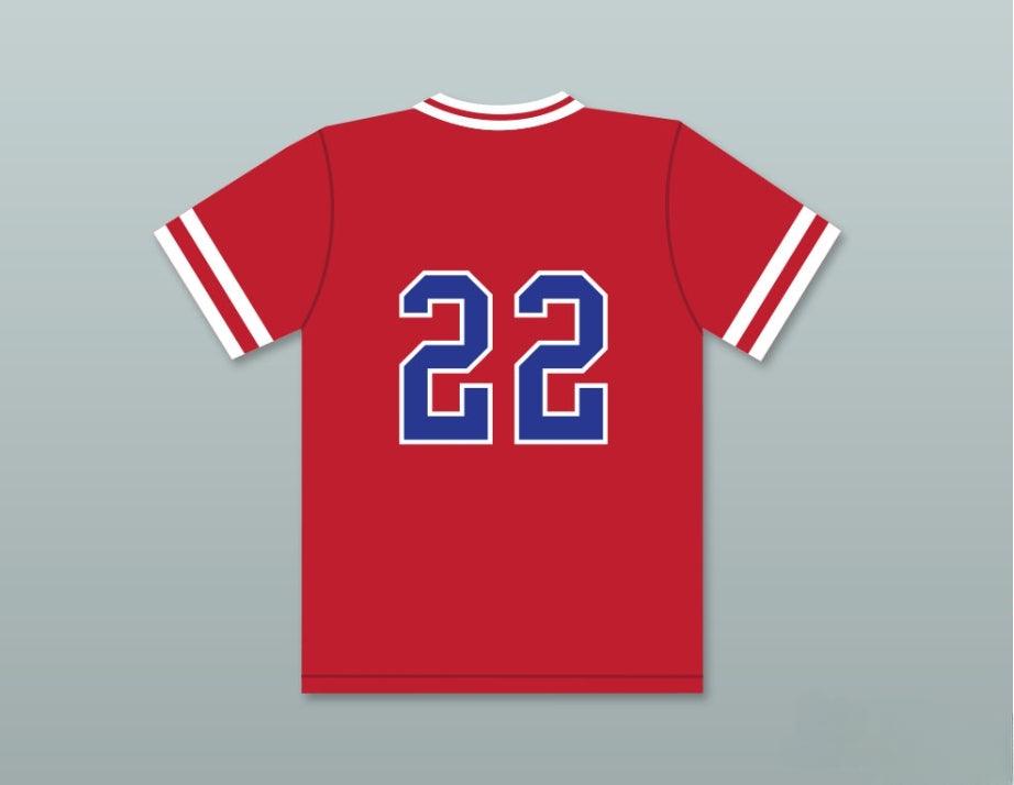 Camiseta de béisbol ROJA de ligas menores LITTLE BIG LEAGUE de los GOPHERS de BILLY HEYWOOD 22, con cualquier nombre y número, cosida, tallas S-6XL