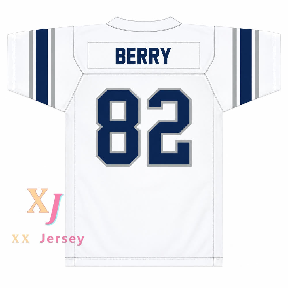 PERSONALIZA CUALQUIER Nombre Número RAYMOND BERRY 82 Distrito Escolar Independiente de PARIS WILDCATS Camiseta de Fútbol con Costura Superior S-6XL