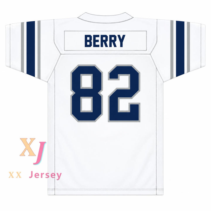 PERSONALIZA CUALQUIER Nombre Número RAYMOND BERRY 82 Distrito Escolar Independiente de PARIS WILDCATS Camiseta de Fútbol con Costura Superior S-6XL