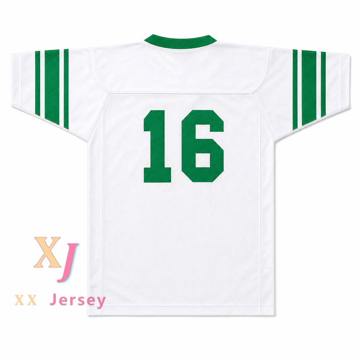 Isidore Newman High School 16 Football Jersey — white back view
