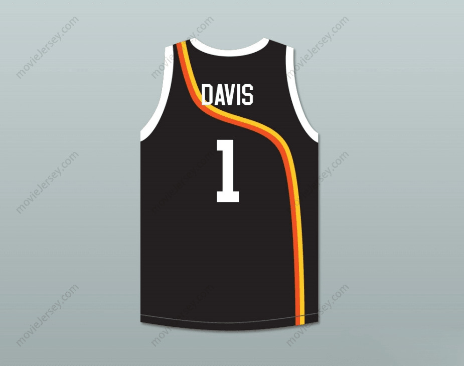 PERSONALIZA Cualquier Nombre Número BARON DAVIS 1 ROSWELL RAYGUNS JERSEY DE BALONCESTO NEGRO Top Cosido S-6XL