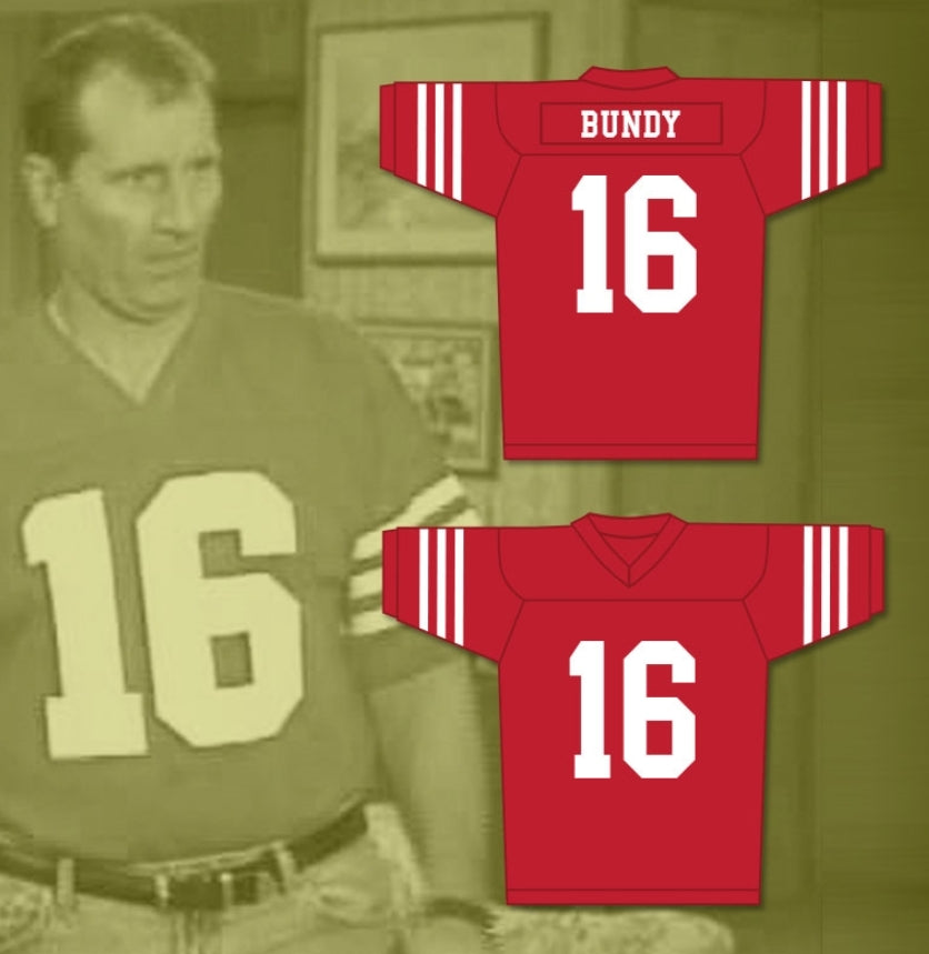 PERSONALIZA CUALQUIER Nombre Número AL BUNDY 16 CAMISETA ROJA DE FÚTBOL MATRIMONIO CON HIJOS ED O' NEILL Camiseta de Fútbol Cosida S-6XL
