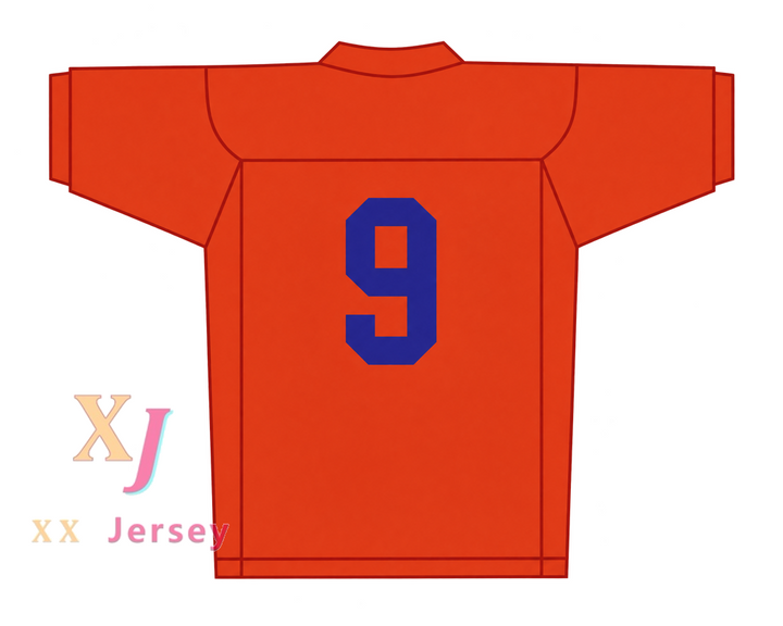 Custom Bobby Boucher 9 Orange The Waterboy Football Jersey