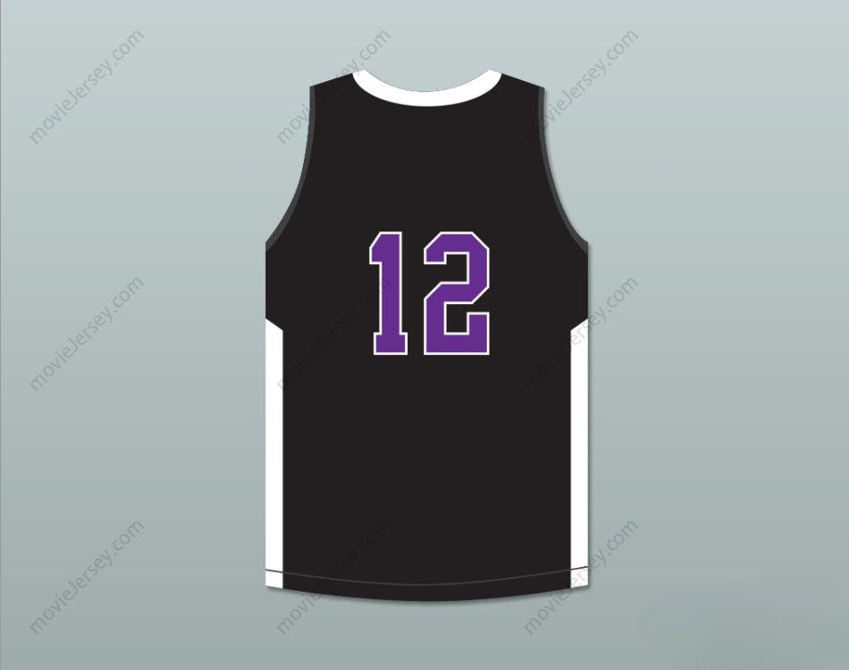 PERSONALIZA Cualquier Nombre Número JA MORANT 12 CRESTWOOD HIGH SCHOOL KNIGHTS CAMISETA DE BALONCESTO NEGRA 3 Cosida a Mano S-6XL