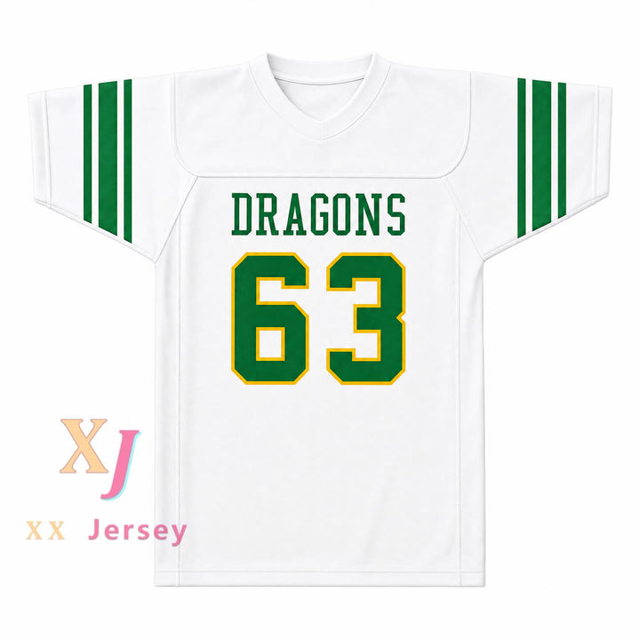 PERSONALIZA Cualquier Nombre Número WILLIE LANIER 63 MAGGIE L. WALKER GOVERNOR'S SCHOOL DRAGONS Camiseta de Fútbol Cosida S-6XL