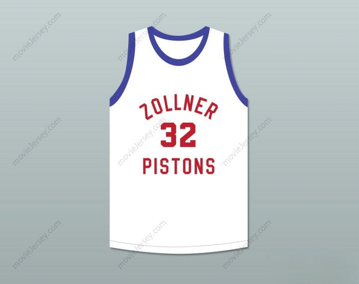 PERSONALIZA Cualquier Nombre Número FORT WAYNE ZOLLNER 32 CAMISETA BALONCESTO BLANCA Costuras Detalladas S-6XL
