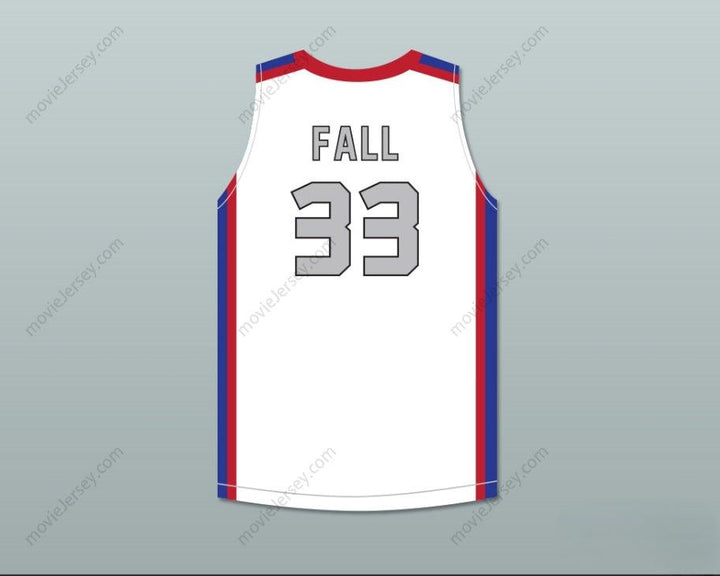 CAMISETA DE BALONCESTO BLANCA AAU ELITE PERSONALIZADA CON CUALQUIER Nombre y Número TACKO FALL 33 CADA 1 ENSEÑA 1 2 Cosida S-6XL