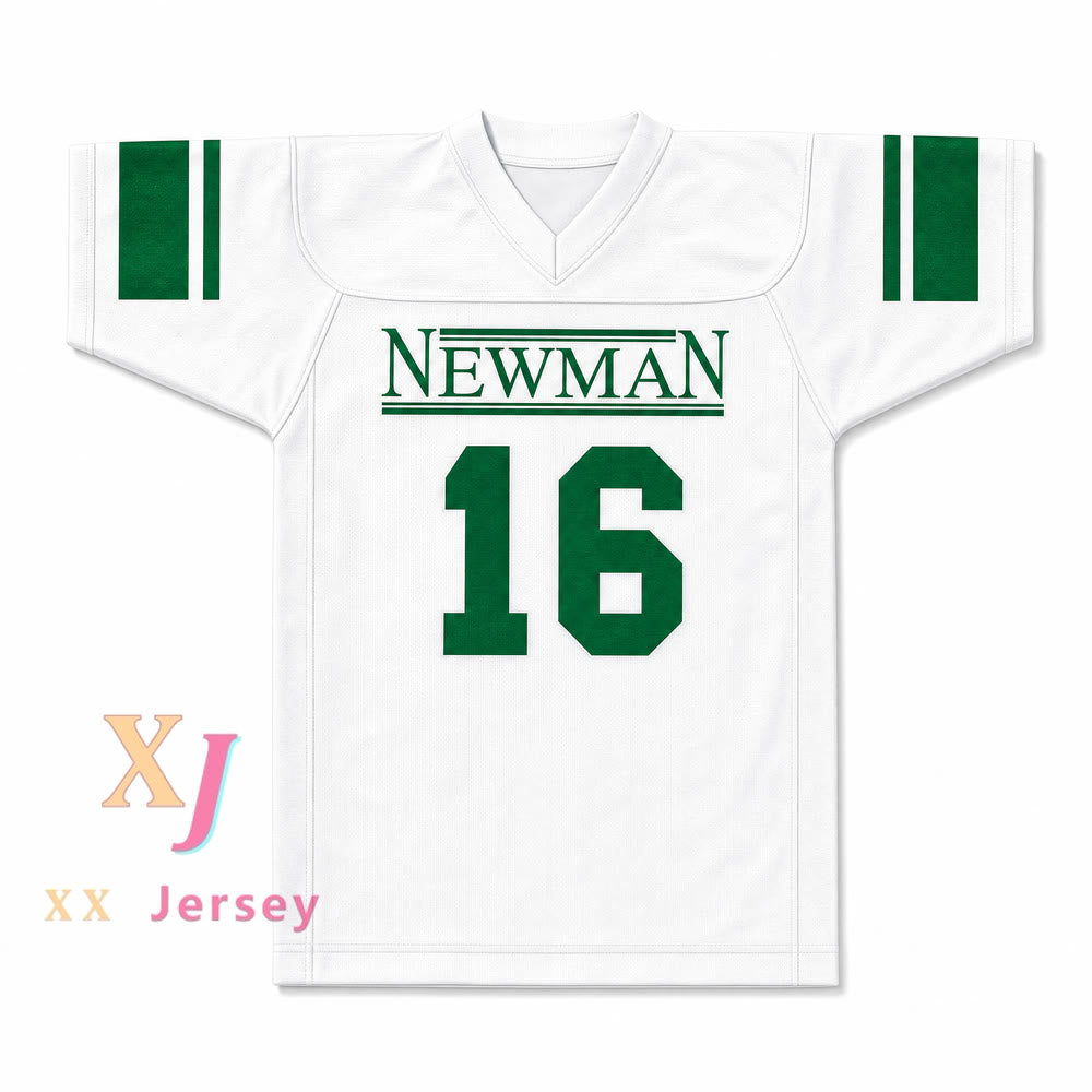 Isidore Newman High School 16 Football Jersey — white front view