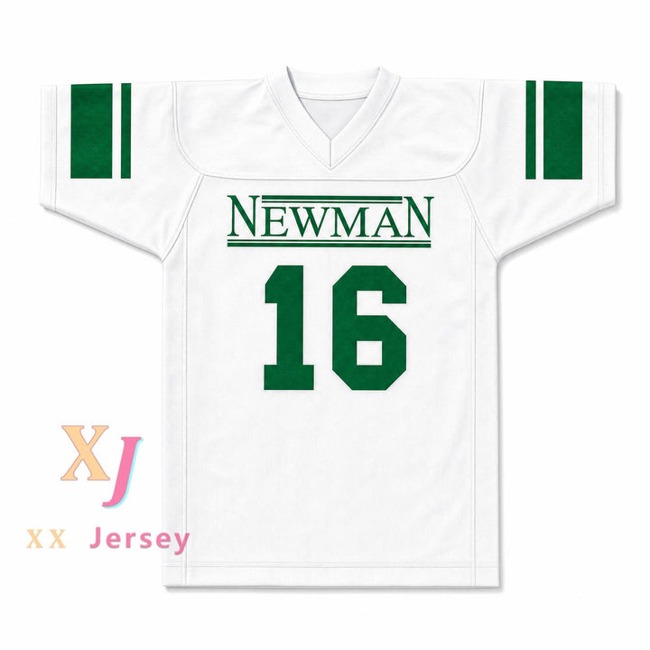 Isidore Newman High School 16 Football Jersey — white front view