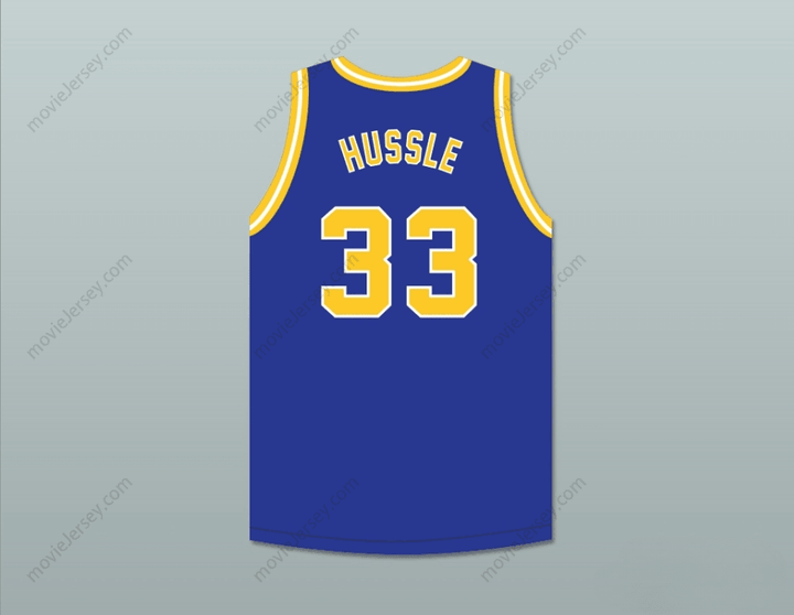 CUSTOM ANY Name Number NIPSEY HUSSLE 33 CRENSHAW BLUE BASKETBALL JERSEY Top Stitched S-6XL