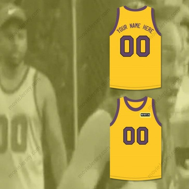 PERSONALIZA CUALQUIER Nombre Número COLE BROWN TU NOMBRE AQUÍ 00 CAMISETA DE BALONCESTO AMARILLA CON PARCHE DE MARTIN Cosido de S a 6XL