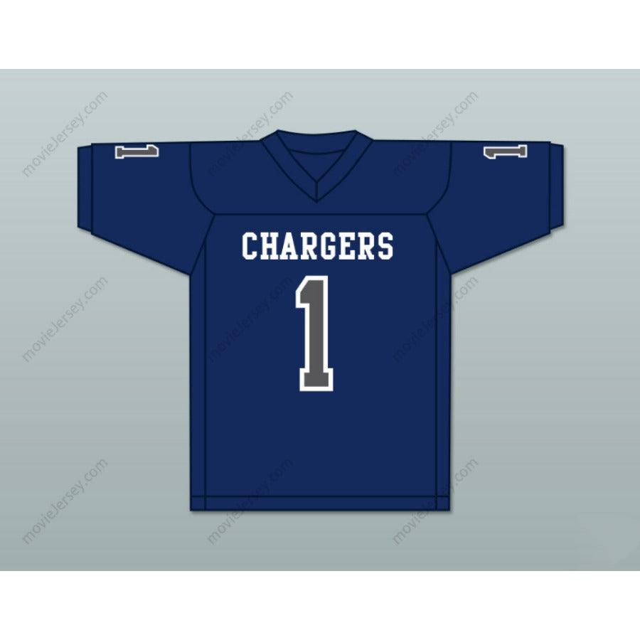 PERSONALIZA cualquier Nombre Número ZACH WILSON 1 CANYON HIGH SCHOOL CHARGERS Camiseta de Fútbol Americana Cosida Tallas S-6XL