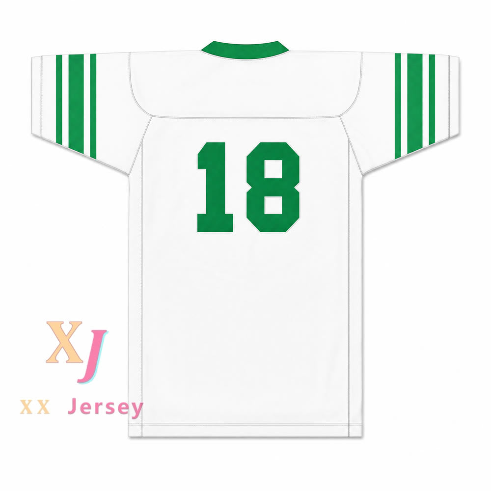 Isidore Newman High School 18 Football Jersey — white back view
