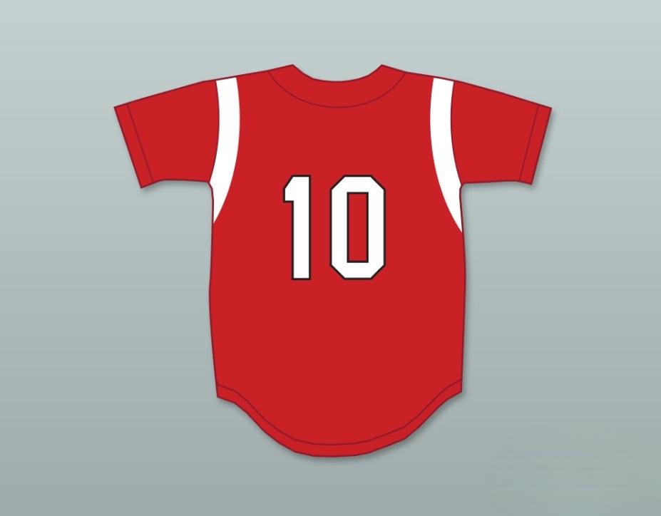 Jersey de béisbol blanco con nombre y número personalizados GERRIT COLE 10 LUTHERAN HIGH SCHOOL OF ORANGE COUNTY LANCERS 2 costuras superiores S-6XL