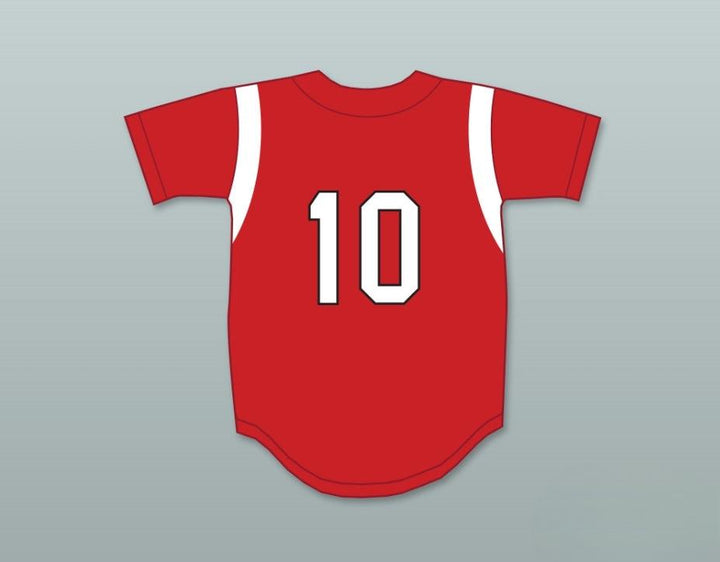 Jersey de béisbol blanco con nombre y número personalizados GERRIT COLE 10 LUTHERAN HIGH SCHOOL OF ORANGE COUNTY LANCERS 2 costuras superiores S-6XL