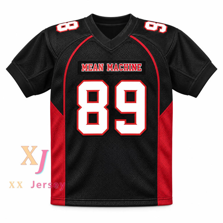 Custom Terry Crews Cheeseburger Eddy 89 Mean Machine Convicts Football Jersey