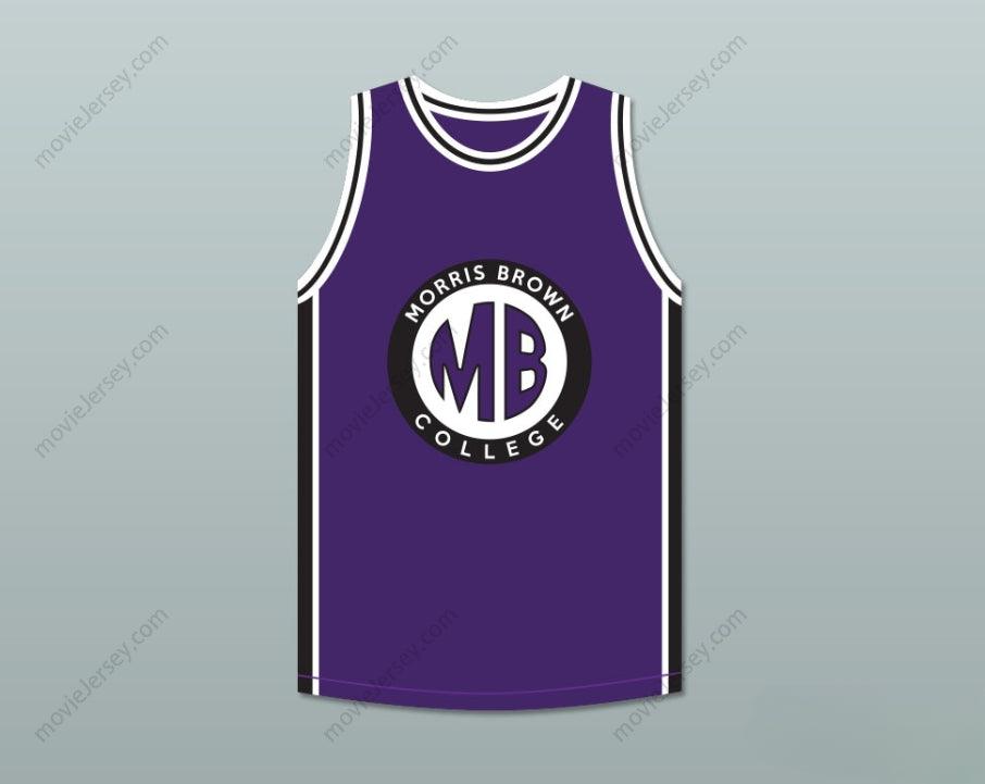 PERSONALIZA CUALQUIER Nombre Número MARTIN PAYNE 23 MORRIS BROWN COLLEGE CAMISETA DE BALONCESTO PÚRPURA Parte superior cosida S-6XL