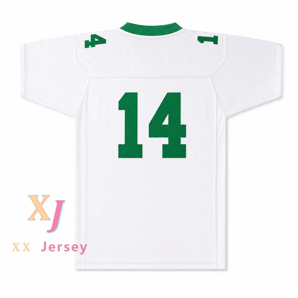 Isidore Newman High School 14 Football Jersey — white back view