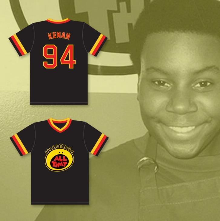 Custom Any Name Number KENAN THOMPSON 94 ALL THAT BLACK BASEBALL JERSEY 2 Top Stitched S-6XL